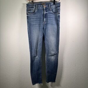 MOTHER High Waisted‎ Looker Ankle Fray in Walking On Coals | Size 27